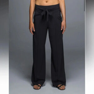 lululemon athletica Black Wide-Leg Pants